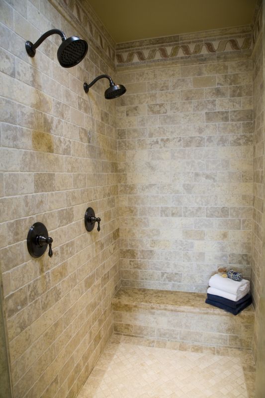 Wide Double Shower
