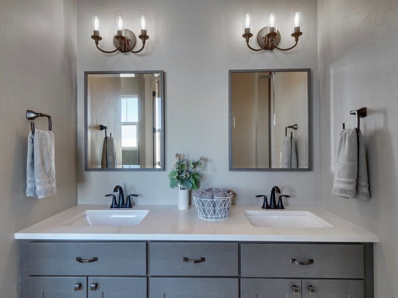 Dual Sink Vanity with Storage